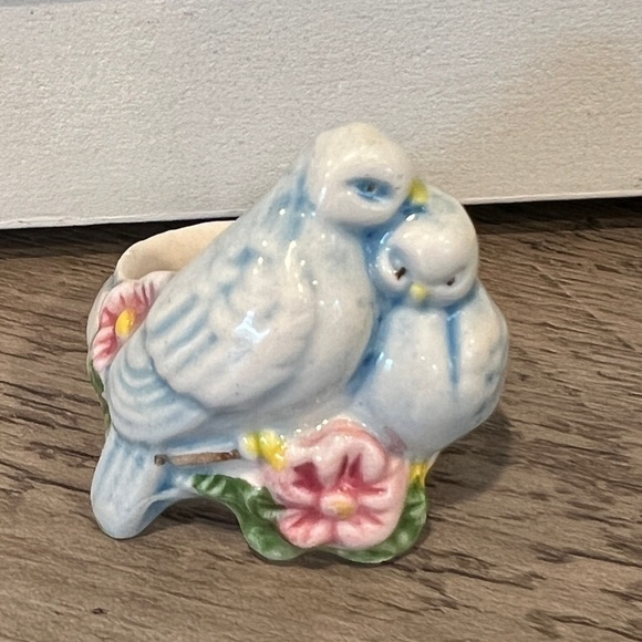 Vintage 1983 Avon Love Birds Doves and Angels Candle Huggers/Napkin Holder - Picture 10 of 14